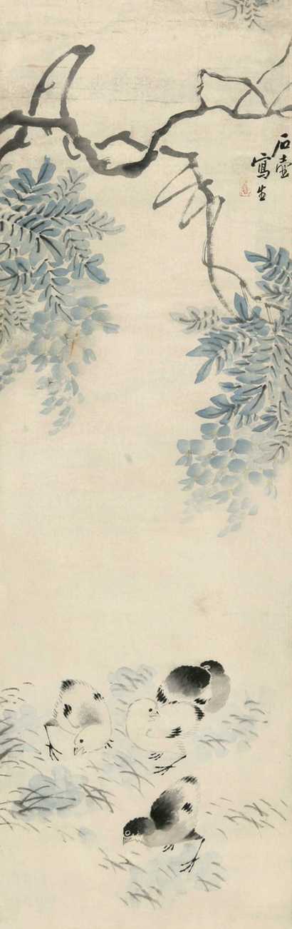 陈子庄 花卉 立轴